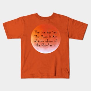 Halloween Full Moon and No Ghouls Kids T-Shirt